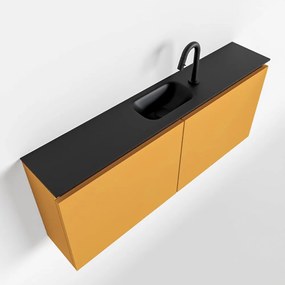 Mondiaz Ture 120cm toiletmeubel ocher met wastafel urban midden 1 kraangat