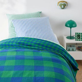 Geruite beddensprei in tetra, Calix