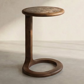 Bijzettafel Open Design Bruin - 43 X 37cm.