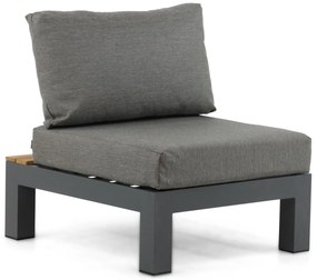 Loungeset 6 personen Aluminium/Teak Grijs Lifestyle Garden Furniture Vittoria