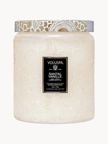 Handgemaakte 2-lonts geurkaars Japonica Collection (santal, bourbon vanilla & oud)