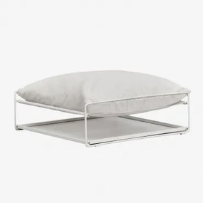 Amaro Opvouwbare Tuinpoef Tot Bijzettafel Gardenia Wit - Sklum