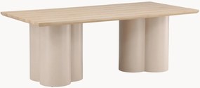 Eettafel Olivia met houtlook tafelblad, 210 x 100 cm