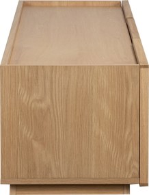 Tv-meubel Eiken Met Stoffen Deuren 150 Cm - 150x40x40cm.