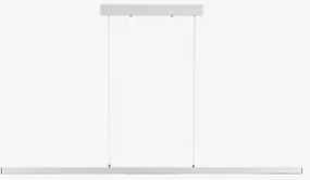 Led Lineaire Hanglamp 120 Cm Met Indirect Licht In Aluminium Danile Wit - Sklum