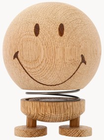 Decoratief object Hoptimist Smiley van eikenhout