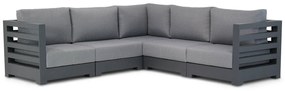 Hoek loungeset 5 personen Aluminium Grijs  Santika Furniture Santika Phantom