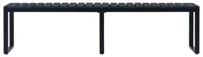 vidaXL Tuinbank 180 cm PS-plaat zwart