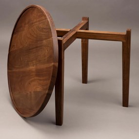 Dutchbone Shane Houten Salontafel Met Dienblad - 59 X 59cm.