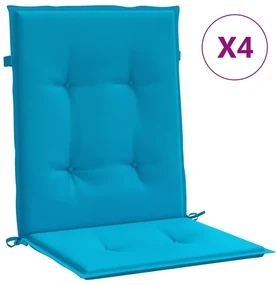 vidaXL Tuinstoelkussens 4 st 100x50x3 cm blauw