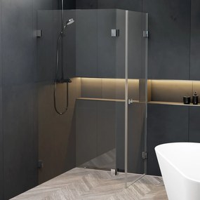 Riho Scandic X204 douchecabine rechts 160x90cm chroom