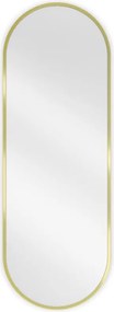 Mexen Loft ovale badkamerspiegel 100 x 35 cm, gouden frame - 9851-100-035-000-50
