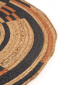 Vloerkleed Sahara jute rond | Benuta