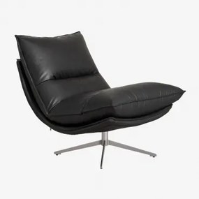 Set Van 2 Sisko Kunstleren Draaistoelen Kunstleren Zwart - Sklum