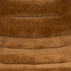 Dutchbone Wyatt Lounge Fauteuil Velours Cognac