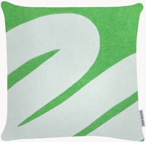 Decoratieve kussenhoes Swirl van Nieuw-Zeelandse wol