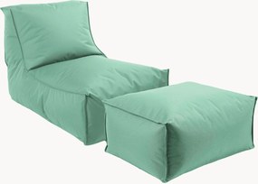 Outdoor zitzak ligstoel The Sundowner met poef & beschermhoezen