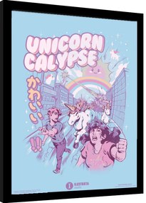 Ingelijste poster Ilustrata - Unicorncalypse