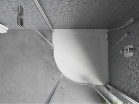 Mexen Bert halfronde douchebak SMC 90 x 90 cm, wit - 4KR109090