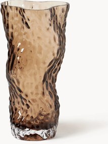 Mondgeblazen glazen vaas Ostrea Rock, H 30 cm