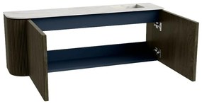 Mondiaz Joya DLux 110cm toiletmeubel ronding links shadow met wastafel faye rechts zonder kraangat opalo