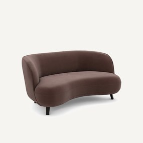 XS zitbank in linnen fluweel, Rosebury, ontwerp door Emmanuelle Gallina