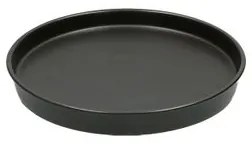 Bloempotschotel, porselein, mat zwart,Ø 17,5 cm