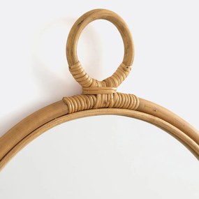 Ronde spiegel in rotanØ52 cm, Nogu