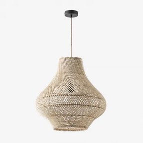 Magali Hanglamp Voor Aan Het Plafond Natuurlijk - Zwart & Ø50 Cm - ↑50 Cm Magali - Sklum