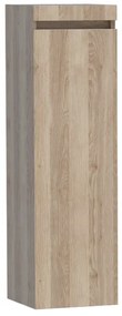 BRAUER Solution Badkamerkast - 120x35x35cm - 1 greeploze rechtsdraaiende deur - MFC - legno calore 7817