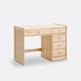 Bureau in massief grenenhout en MDF, GABY