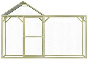 vidaXL Kippenhok 3x1,5x2 m geïmpregneerd grenenhout