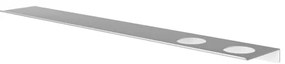 Hotbath &MORE Planchet - 80cm - inclusief bevestigings rails - 2 uitsparingen - voor zeepdispenser of beker - Mat wit SH080H2WH