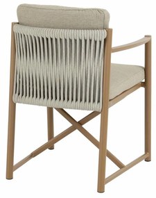 4 Seasons Outdoor Marina tuinstoel amber Tuinstoel   taupe weerbestendig