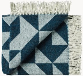 Wollen plaid Twist met franjes
