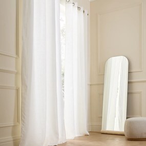 Gordijn in gewassen linnen met voering, met oogjes, Private