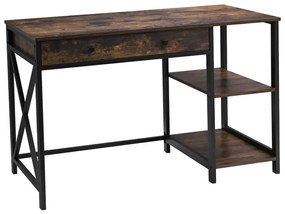 Nancy's Rockefeller Cross 2 Bureau - Industriële Werktafel - Vintage Tafel - Bureaus - Industrieel - 115 x 60 x 76 cm