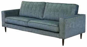 3 zitsbank - Linje - velours Adore blauw 158