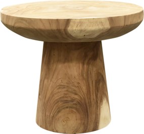 Bandung boomstam diningtafel 90x90xH75 cm