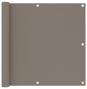 vidaXL Balkonscherm 90x500 cm oxford stof taupe