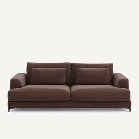 4-zits slaapbank in linnen fluweel, MARSILE