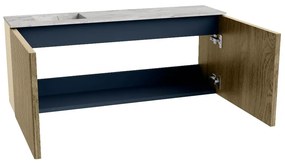 Mondiaz Joya DLux 100cm toiletmeubel dusk met wastafel faye links zonder kraangat glace