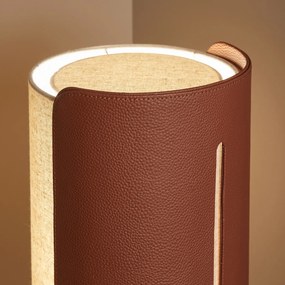 Voetlamp in simili en linnen, Glipie