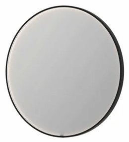 INK SP24 spiegel - 100x4x100cm rond in stalen kader incl dir LED - verwarming - color changing - dimbaar en schakelaar - geborsteld metal black 8409458