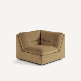 Modulaire 90° hoek in linnen fluweel, GIULIANO