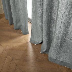 Gordijn in gewassen linnen met oogjes, Private