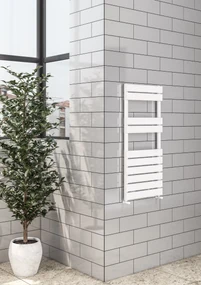 Eastbrook Addington type 10 handdoekradiator 50x175cm staal 885W wit glans