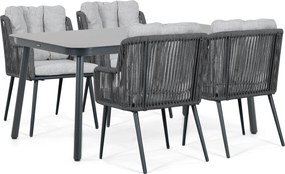 Tuinset 4 personen 160 cm Rope Grijs Lifestyle Garden Furniture Tivoli/Tavano