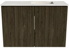 Mondiaz Joya DLux 60cm toiletmeubel shadow met wastafel faye rechts zonder kraangat ostra