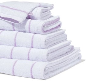 HEMA Handdoeken Zware Kwaliteit Met Streep Lila (lila)